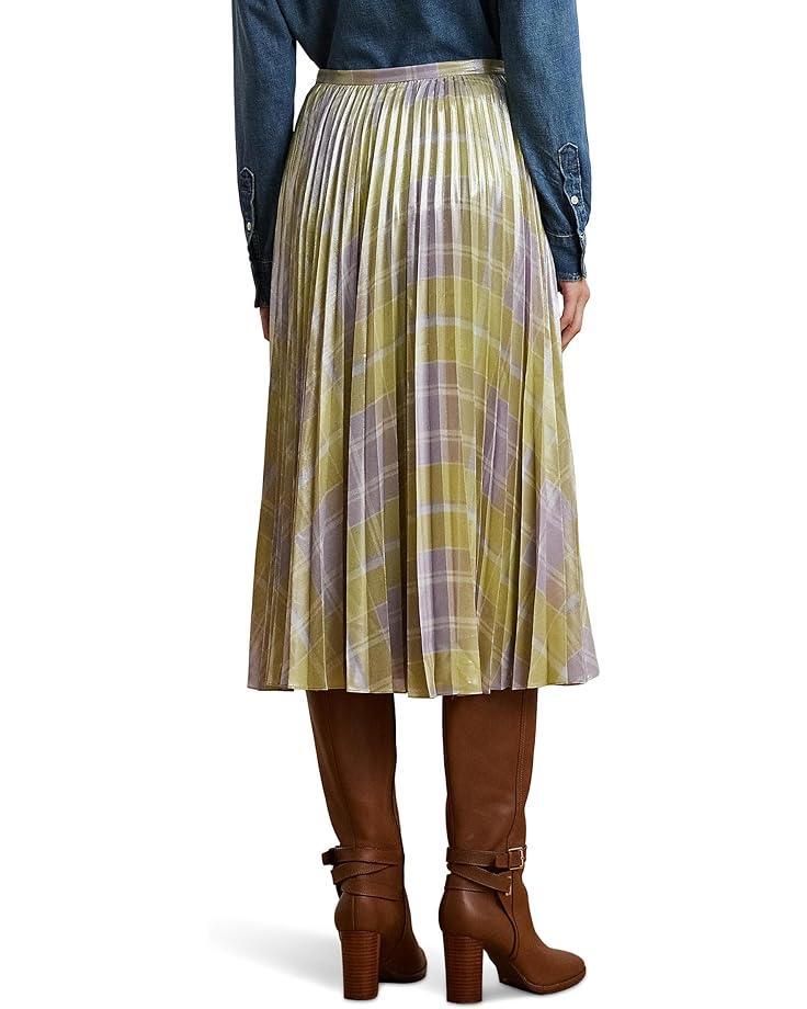Button-Front Cotton-Blend Skirt Product Image