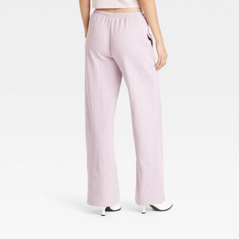 Womens High-Rise Wide Leg Sweatpants - Universal Thread Mauve M Product Image