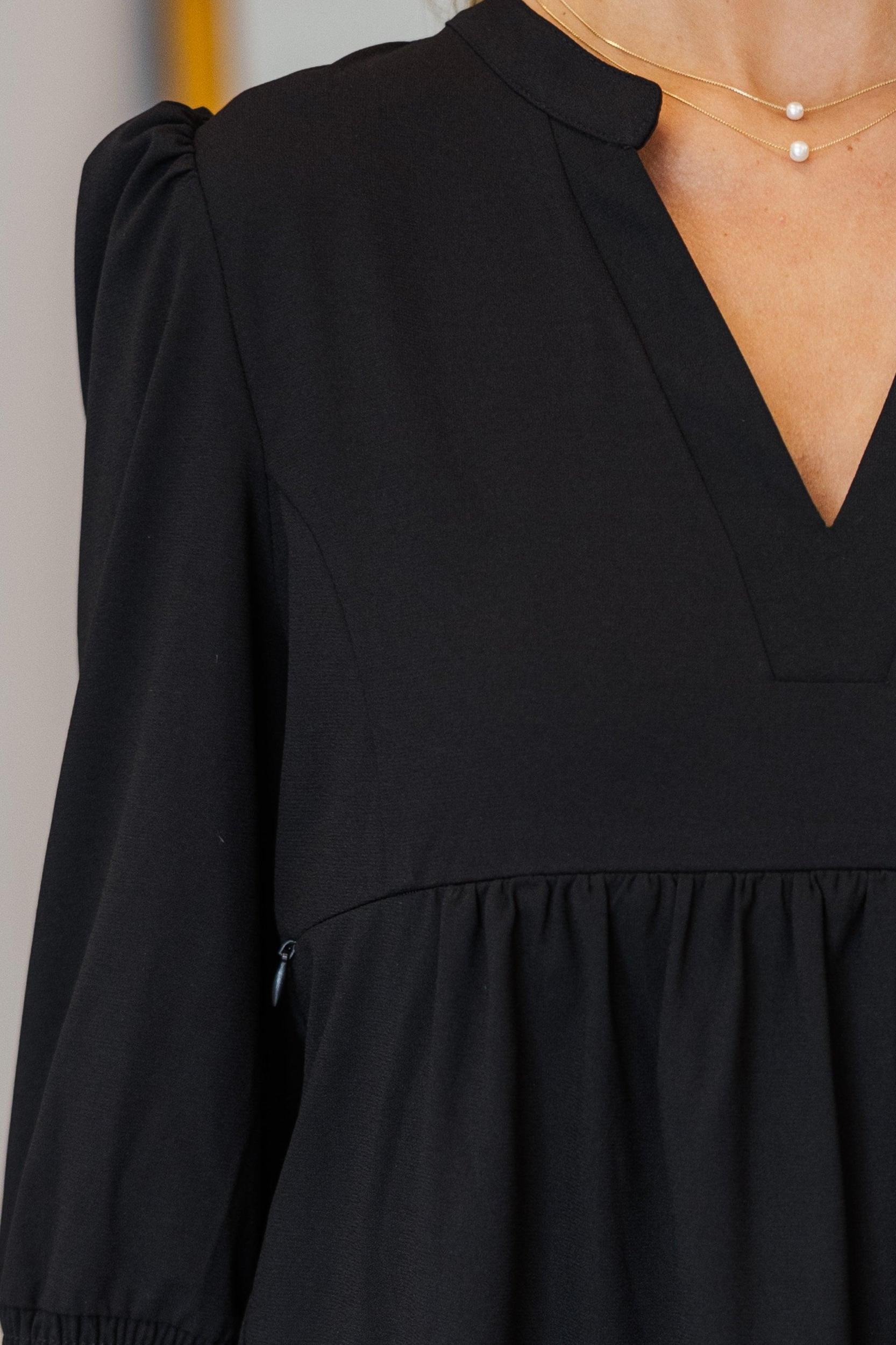 NURSING COLLECTION: In Your Happy Place Black Dress Female Product Image