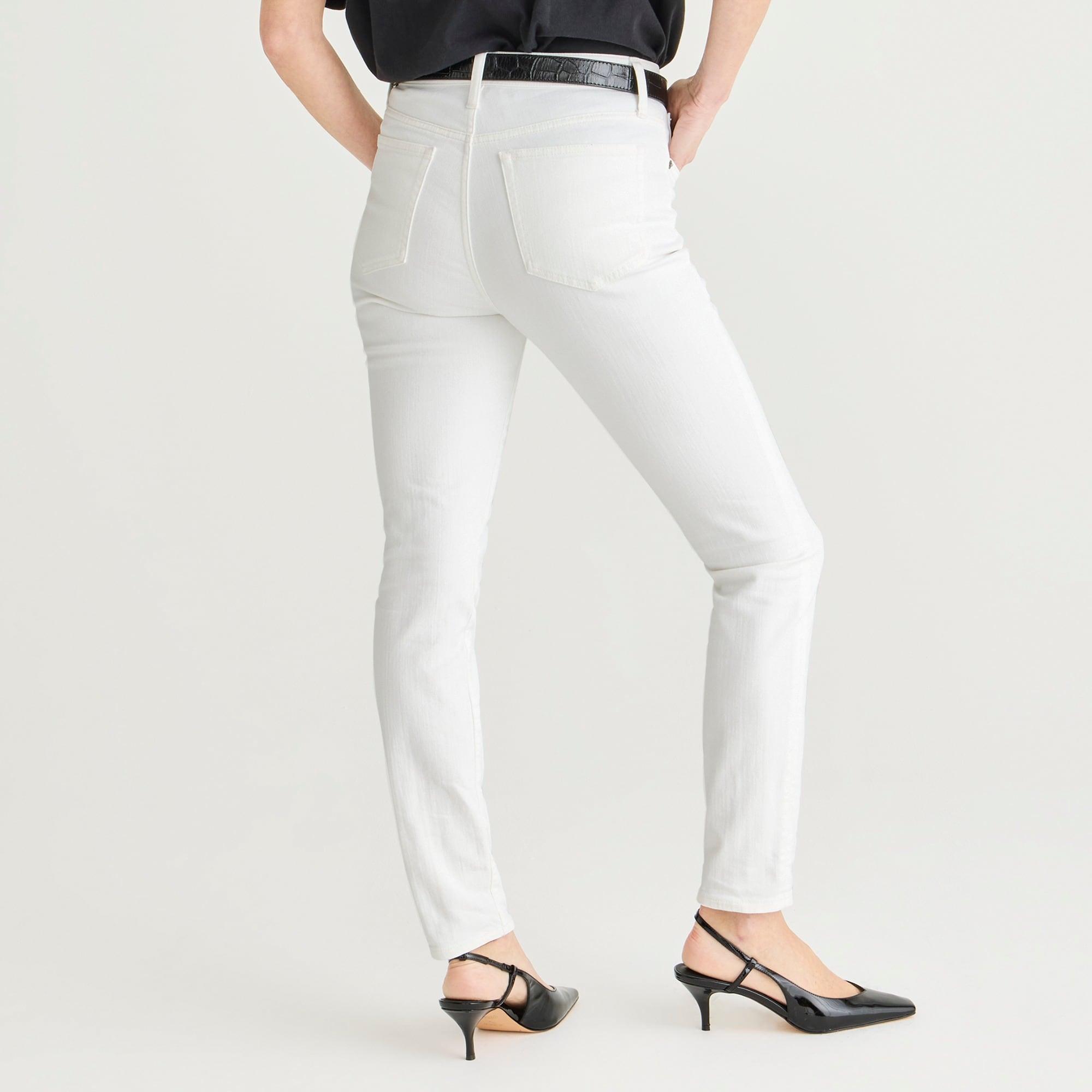 9" toothpick jean in white wash Product Image