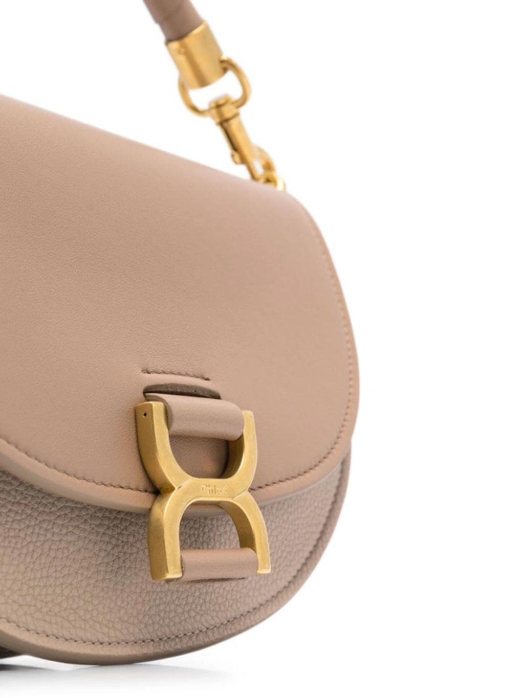 CHLOÉ Marcie Cross Body Bag In Pink Product Image