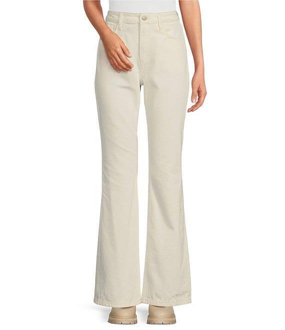 Gianni Bini x Nastia Liukin Anna Denim Straight Leg Feather Detail Jeans Product Image