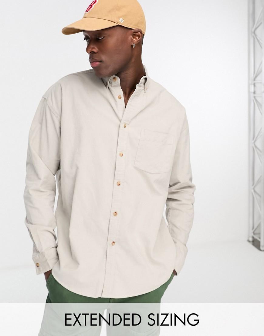 ASOS DESIGN oversized cord shirt Product Image