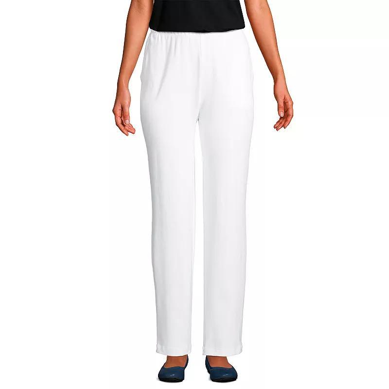 Womens Lands End Sport Knit High Waist Pants Product Image
