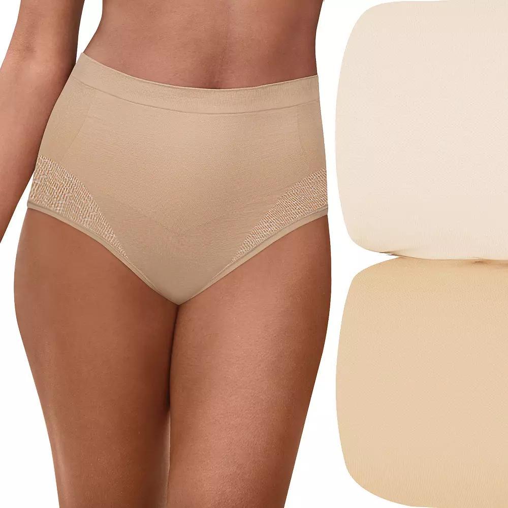 Bali Comfort Revolution 2-Pack Firm Control Brief Panty Set 0048, Women's, Size: XL, Light Beige Pack Product Image