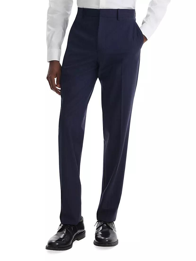 Mayer Pinstriped Wool-Blend Suit Pants Product Image