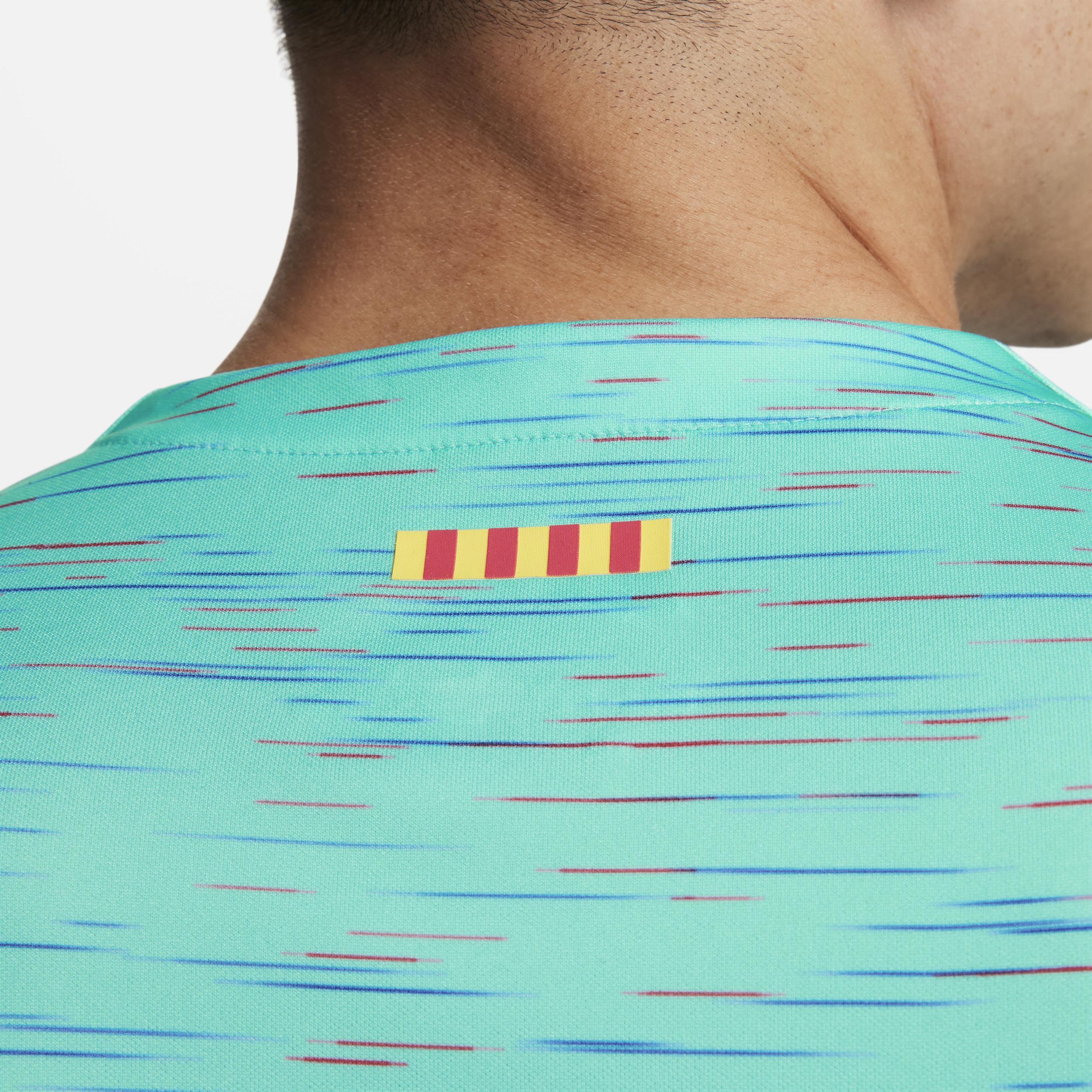 Mens Nike Aqua Barcelona 2023/24 Third Replica Jersey Bar Turquoise A Product Image