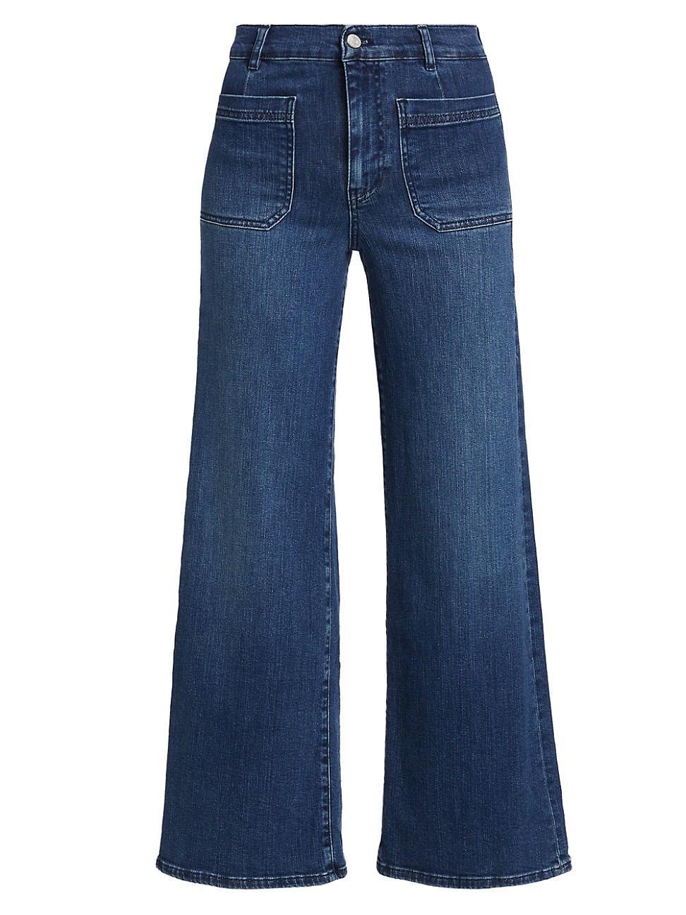 Frame Le Slim Patch Pocket Palazzo Jeans in Thunderstorm Product Image