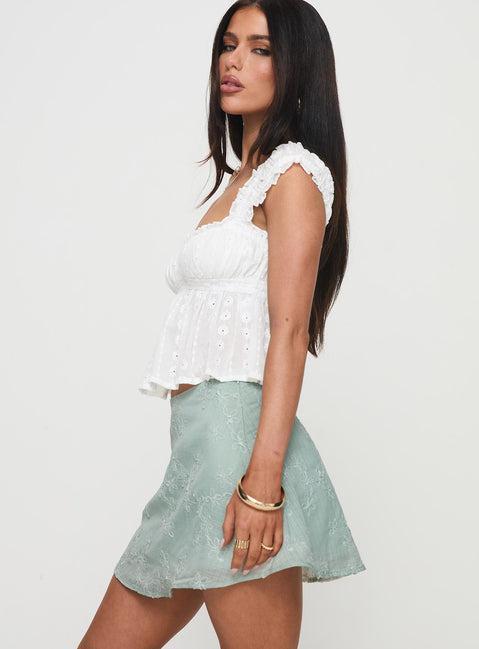 All My Friends Mini Skirt Green Product Image