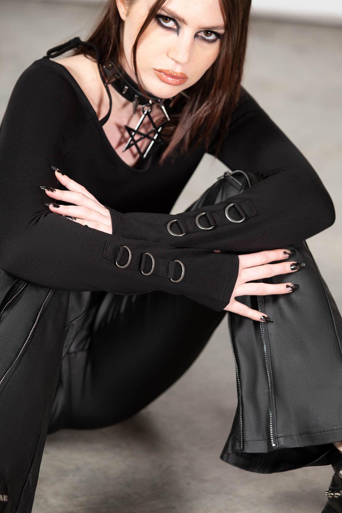 Desolate Cold Shoulder Top - Resurrect Female Product Image