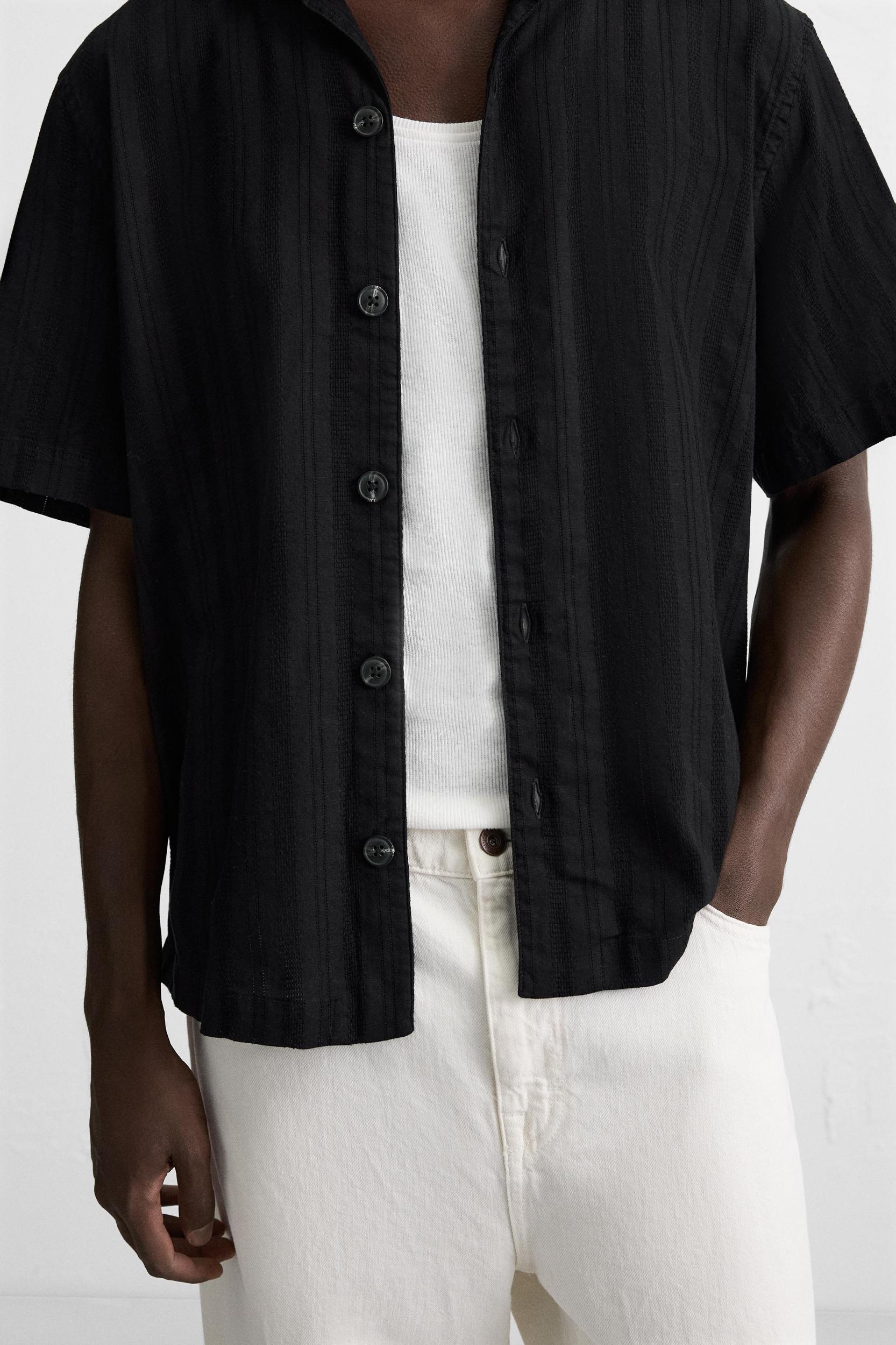 STRIPED JACQUARD SHIRT Product Image