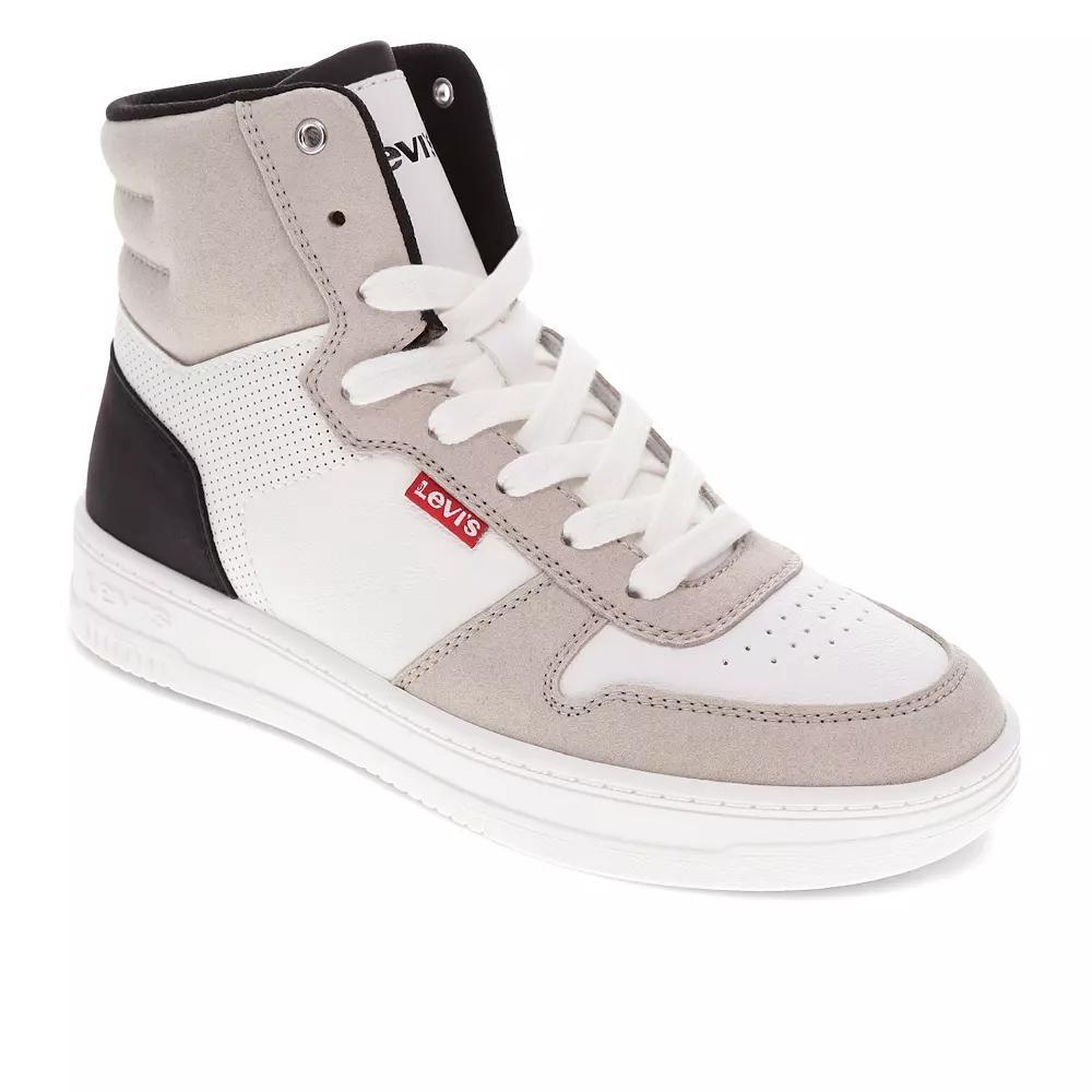 Levi's Drive Hi 2 Women's Hightop Sneakers, Size: 7.5, White Sand Black Product Image