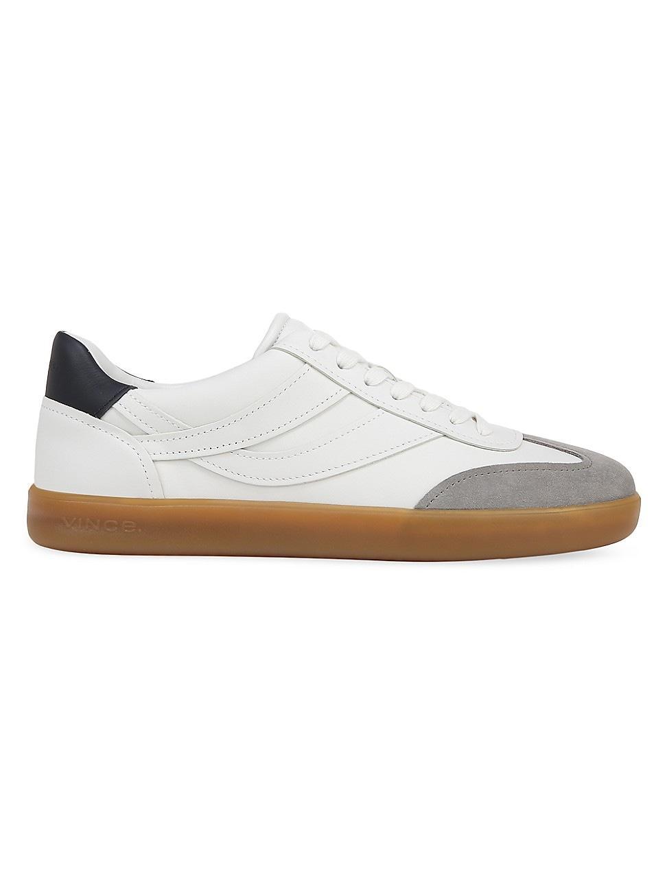 Vince Mens Oasis Leather Lace Up Sneakers Product Image