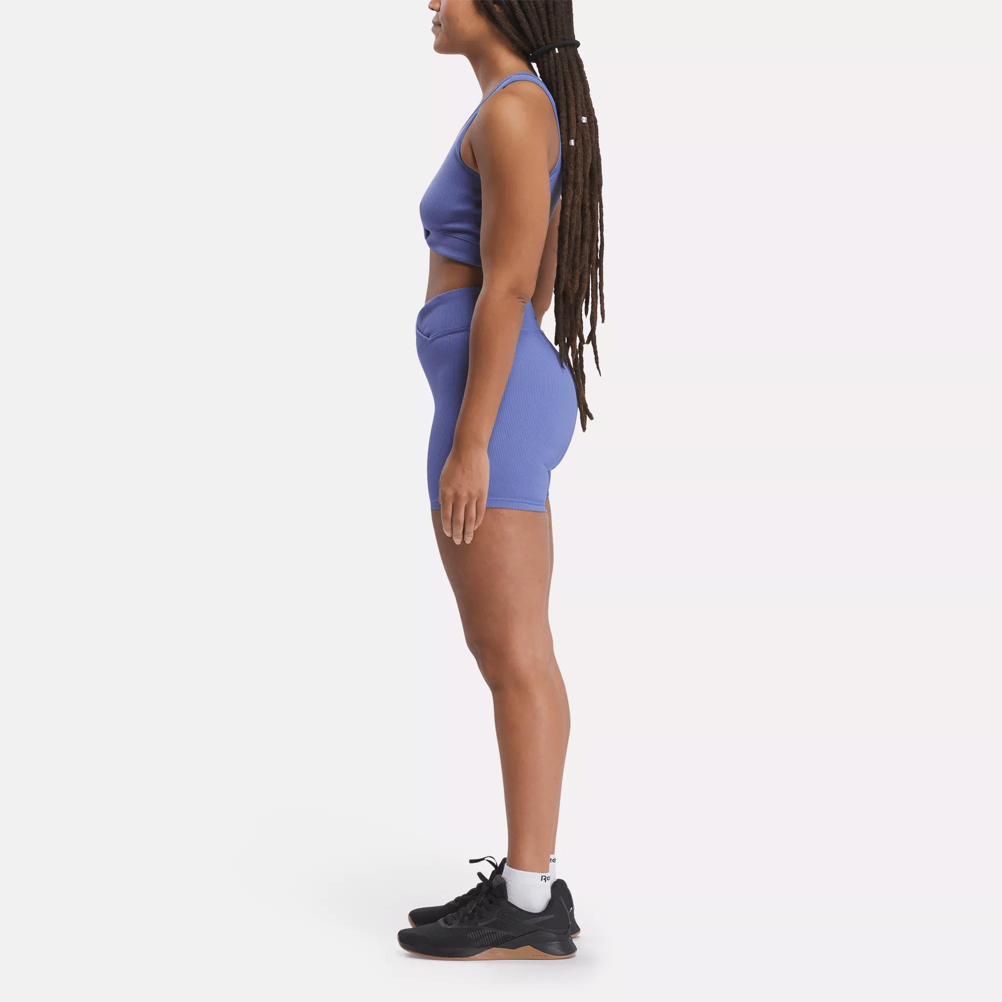 Women's Studio Ribbed High-Rise Bike Shorts Female Product Image