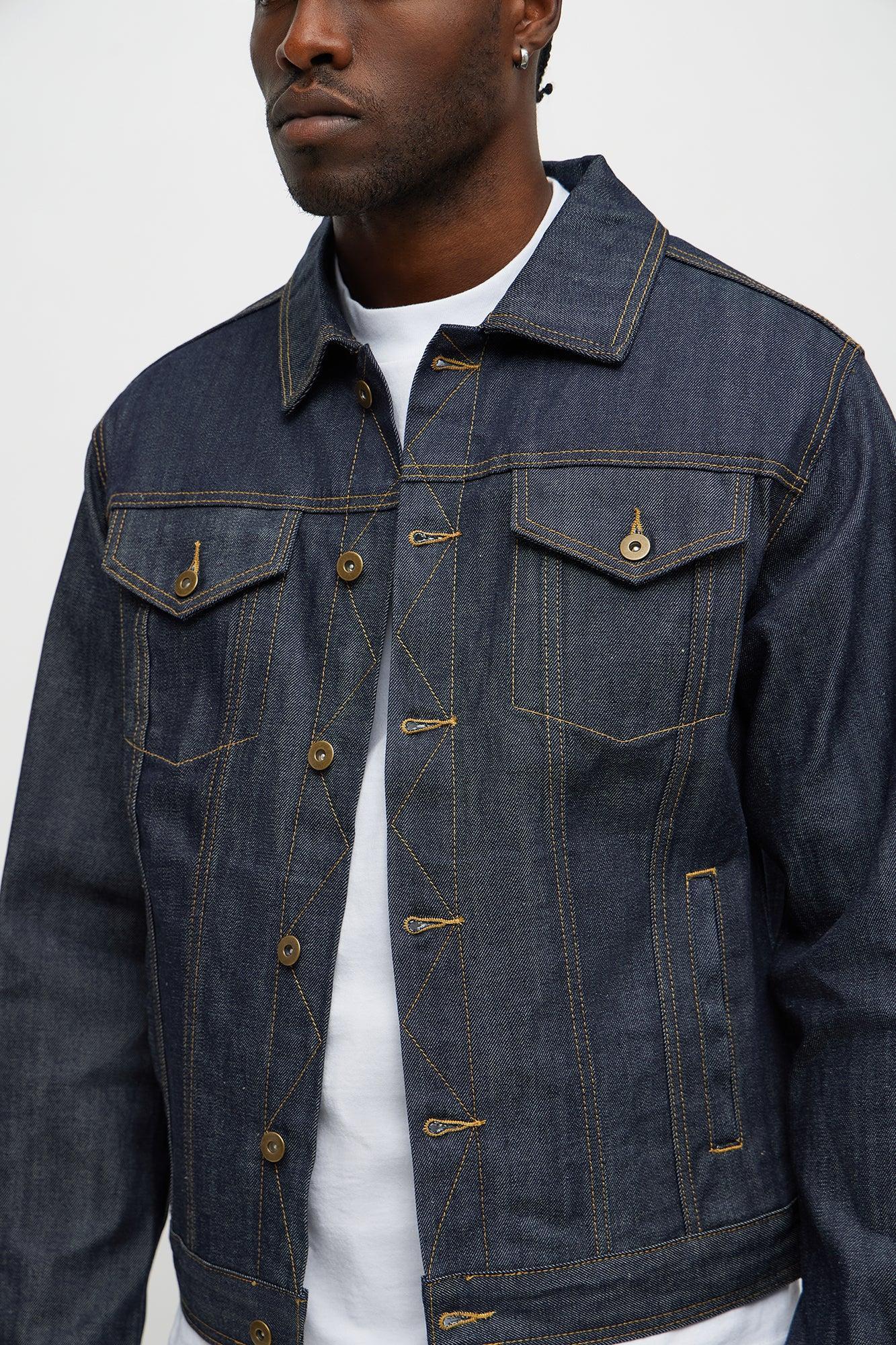 Raw Selvedge Denim Jacket - Indigo Product Image