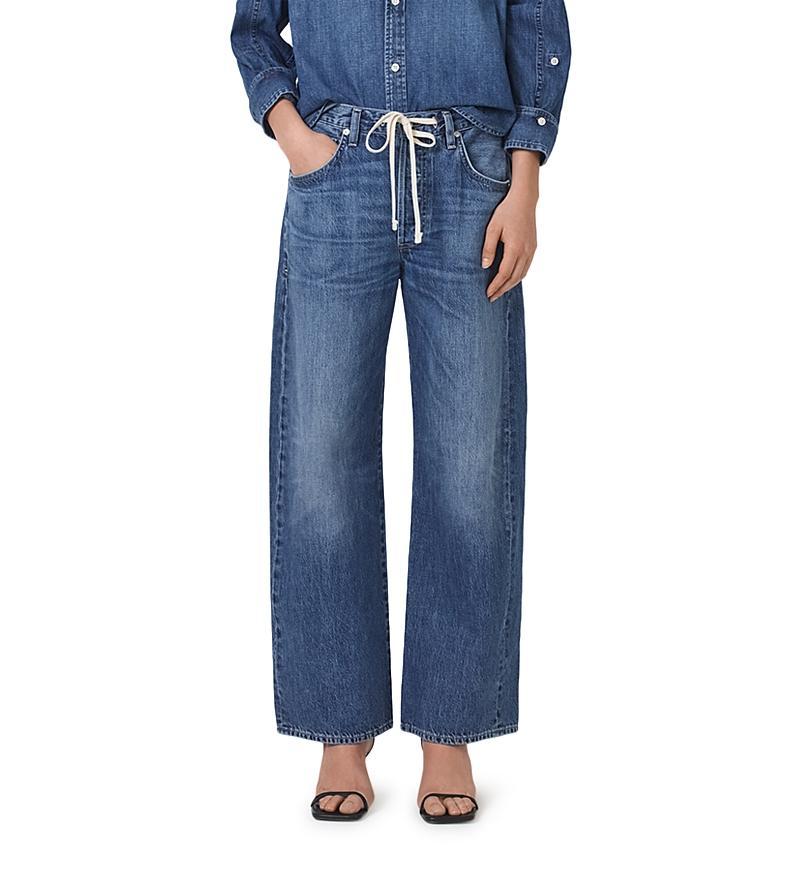 Citizens of Humanity Brynn Drawstring High Rise Wide Leg Jeans in Atlantis Product Image