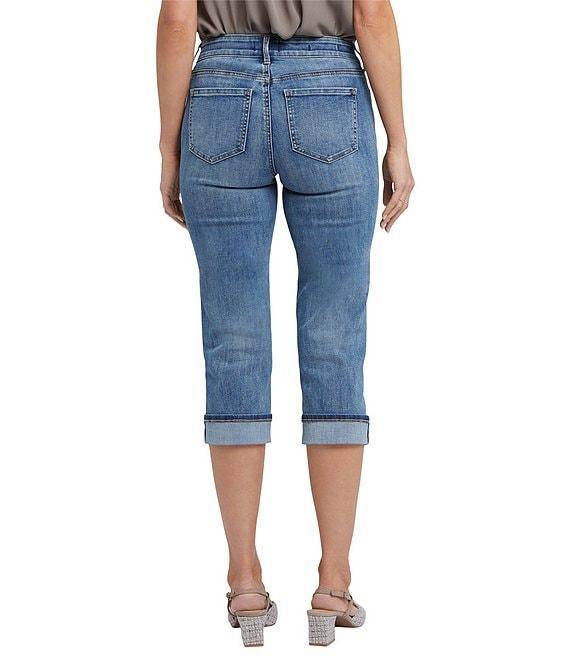 NYDJ Petite Size Marilyn Cuffed Cool Embrace® Lift Tuck® Capri Denim Jeans Product Image