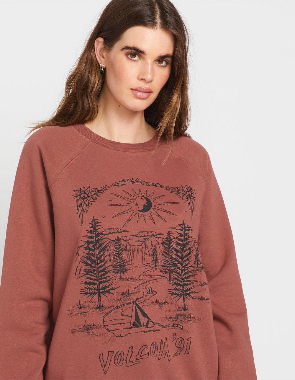 VOLCOM Stone Magic Womens Boyfriend Crewneck Sweatshirt Product Image