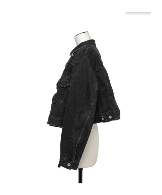 SACAI Cotton Jacket In Black Product Image
