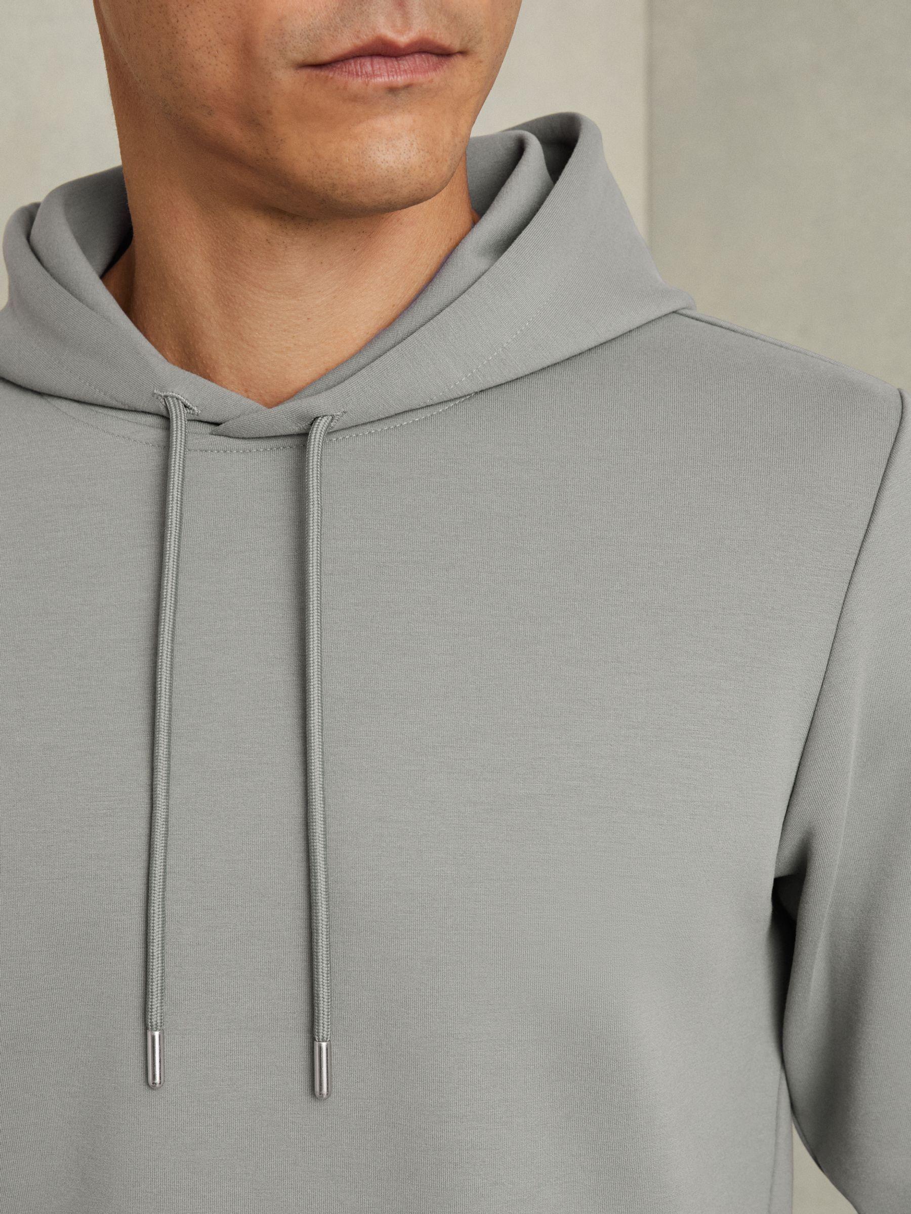 Interlock Jersey Hoodie in Flint Grey Product Image