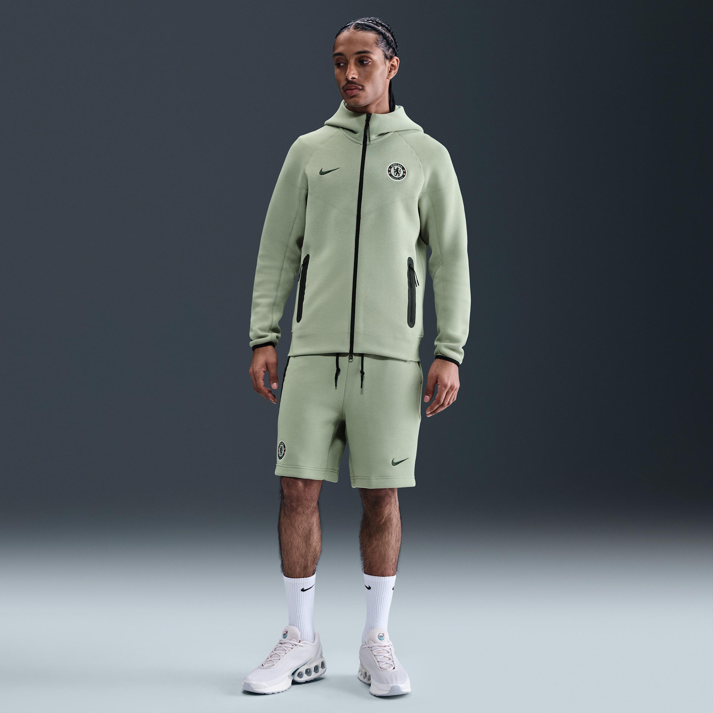 Chelsea FC Tech Windrunner Men's Nike Soccer Fleece Full-Zip Hoodie Product Image