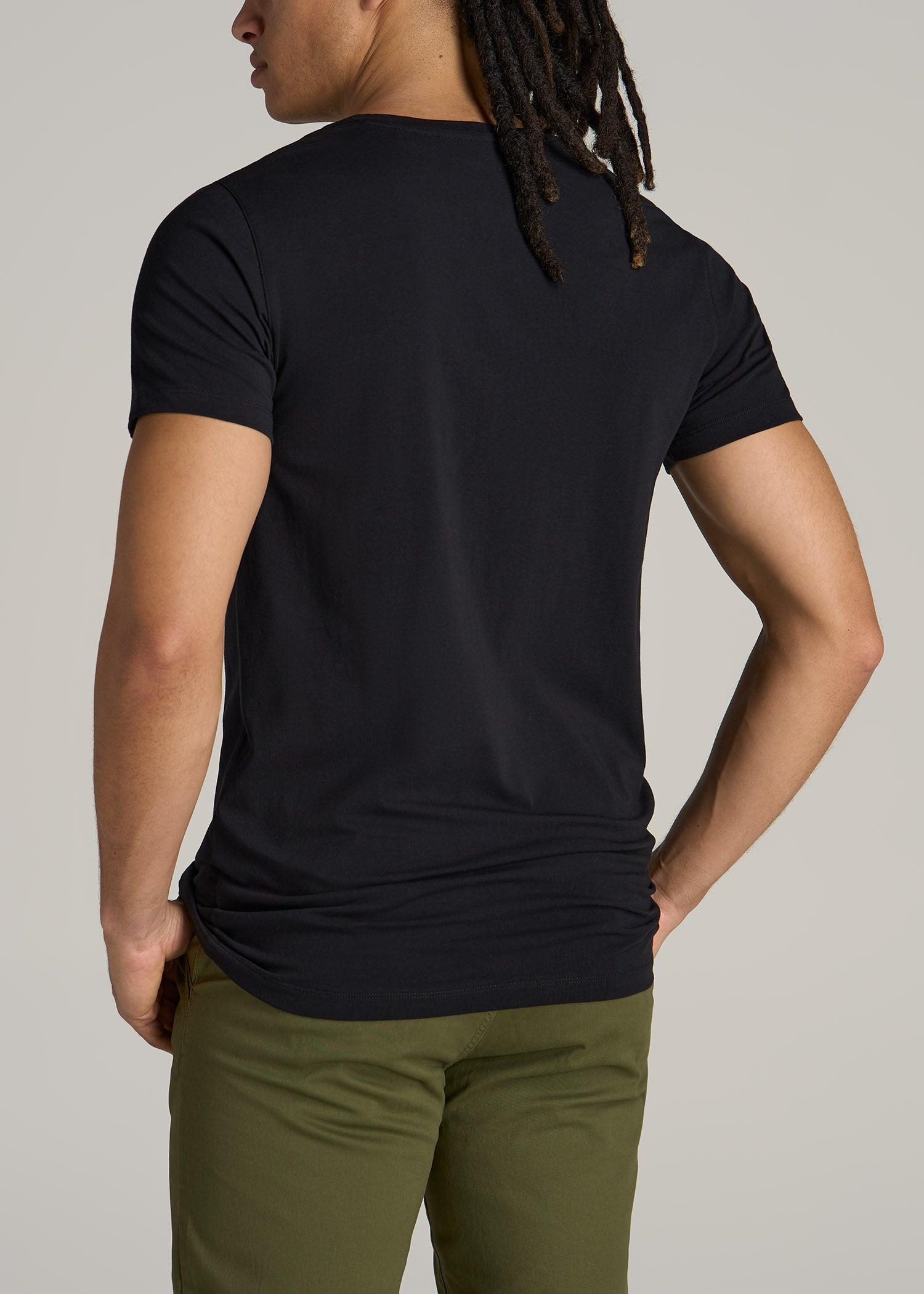 The Essential MODERN-FIT V-Neck Tee for Tall Men in True Navy Product Image
