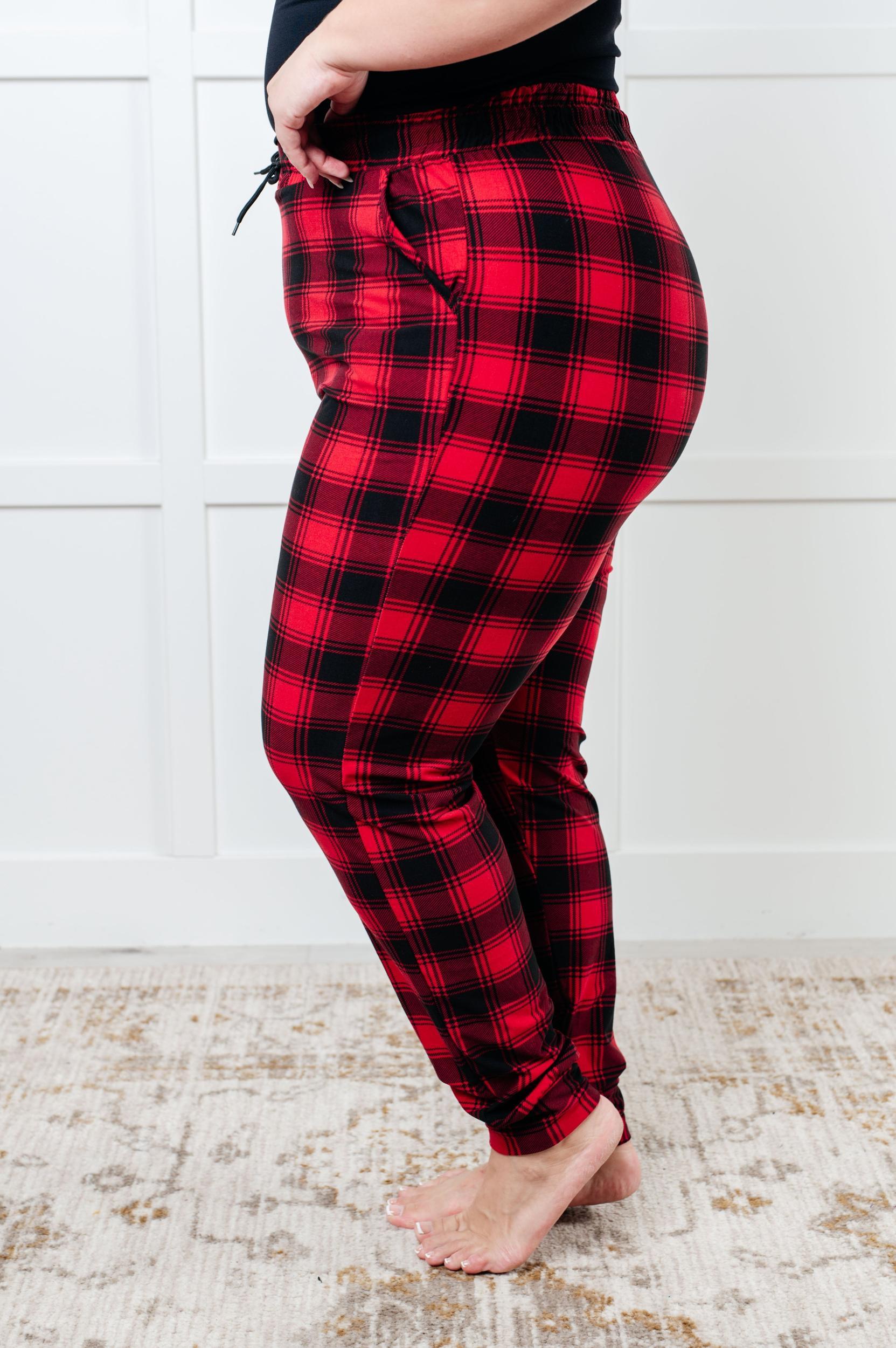 Your New Favorite Joggers in Red Plaid (Online Exclusive) Product Image