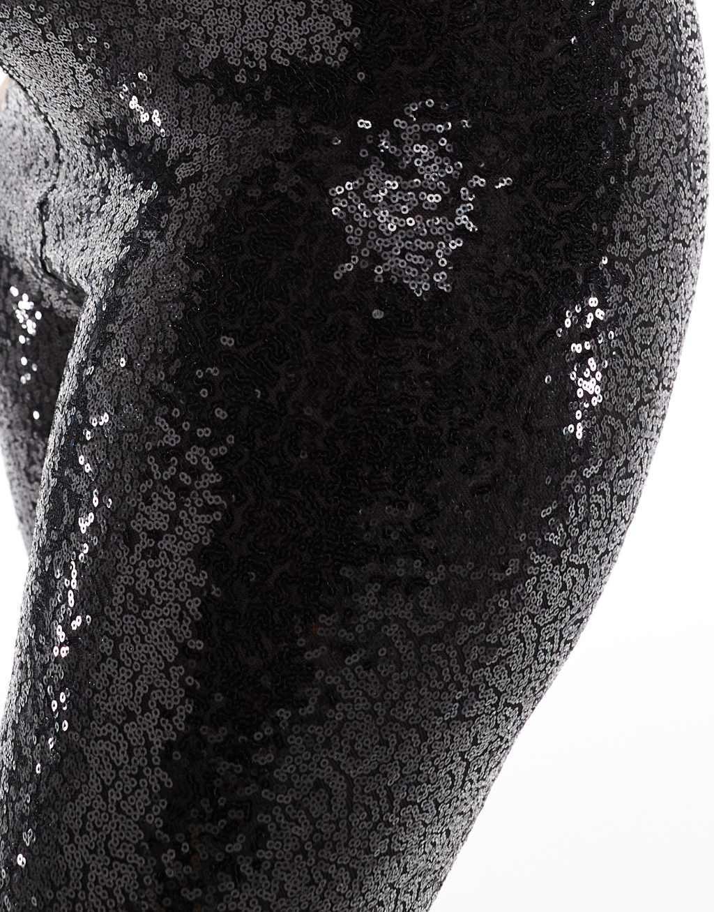 Yours sequin leggings in black Product Image