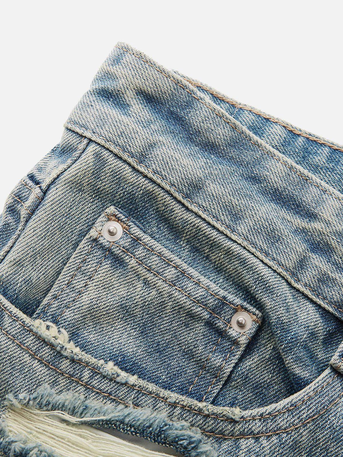 Aelfric Eden Fringe Distressed Jeans Product Image