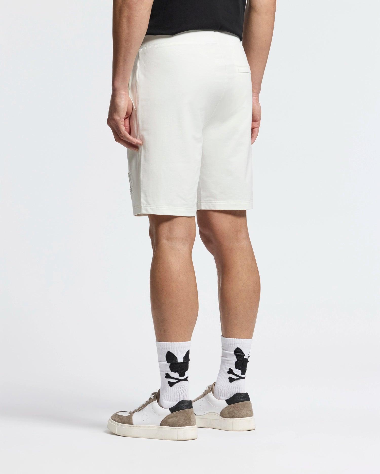 MENS LEVANZO EMBROIDERED MICRO FRENCH TERRY SWEATSHORT - B6R578F200 Product Image