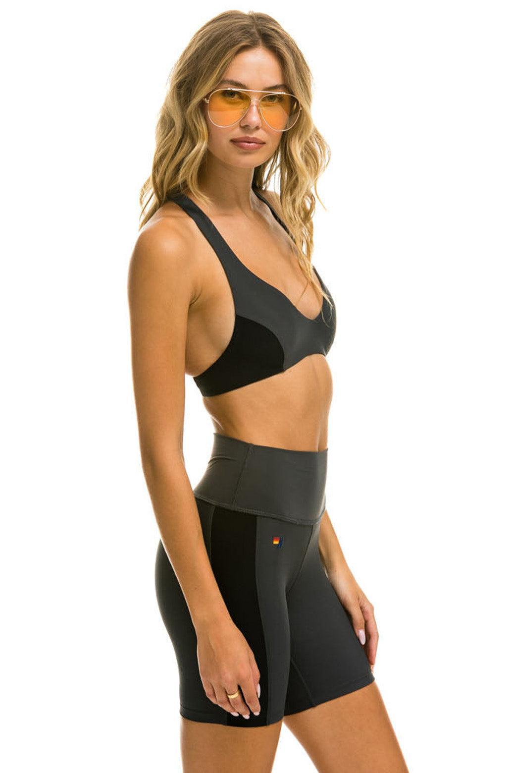 SPEED 6IN HI-RISE BIKER SHORT - TITANIUM Female Product Image
