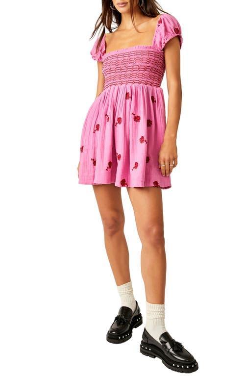 Free People Tory Embroidered Mini (Tea Combo) Women's Dress Product Image