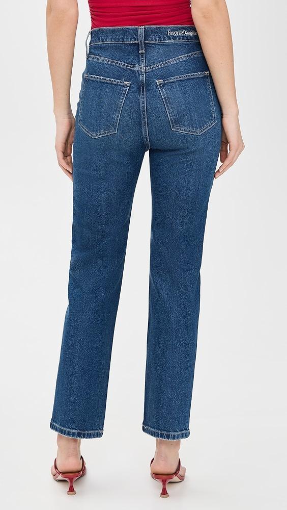 Favorite Daughter The Valentina Super High Rise Straight Jeans | Shopbop Product Image