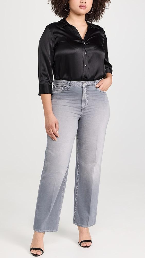 L'AGENCE Dani 3/4 Sleeve Blouse | Shopbop Product Image
