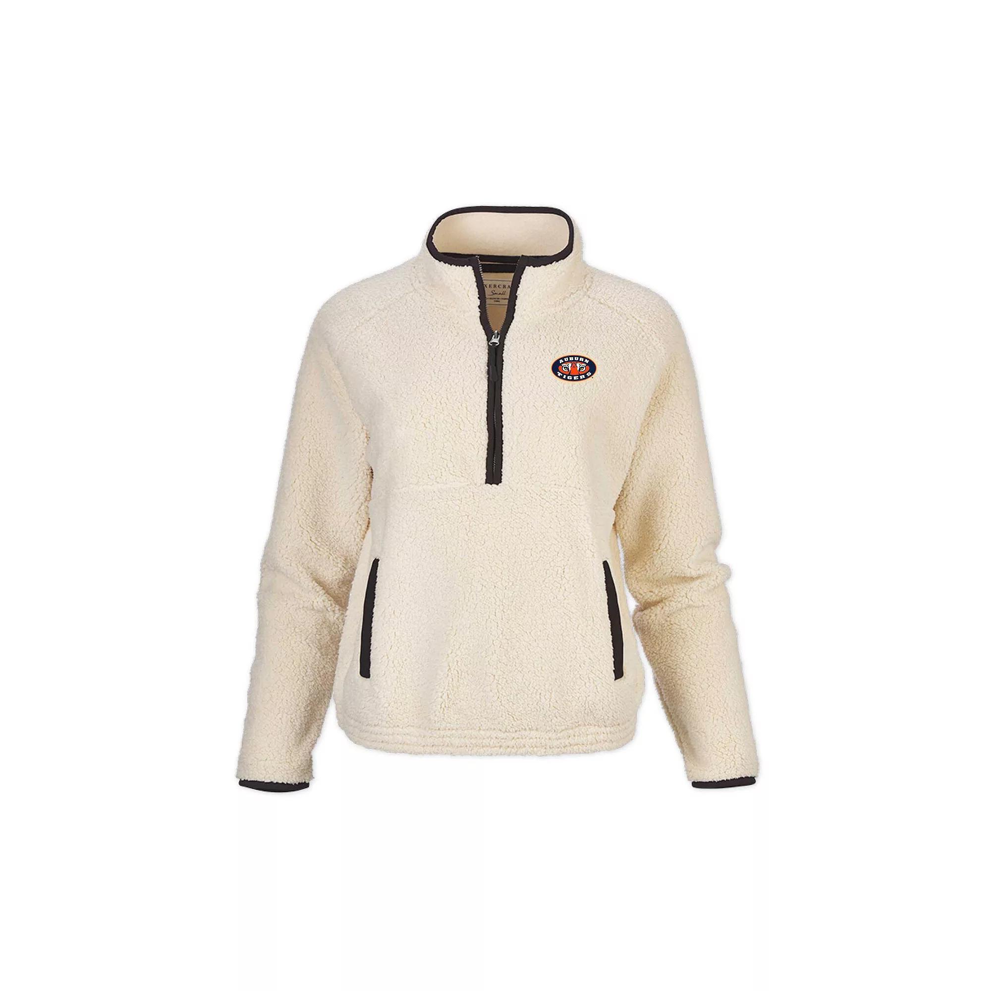 Women's Natural Auburn Tigers Everest Half-Zip Top, Size: XS, Beige Product Image
