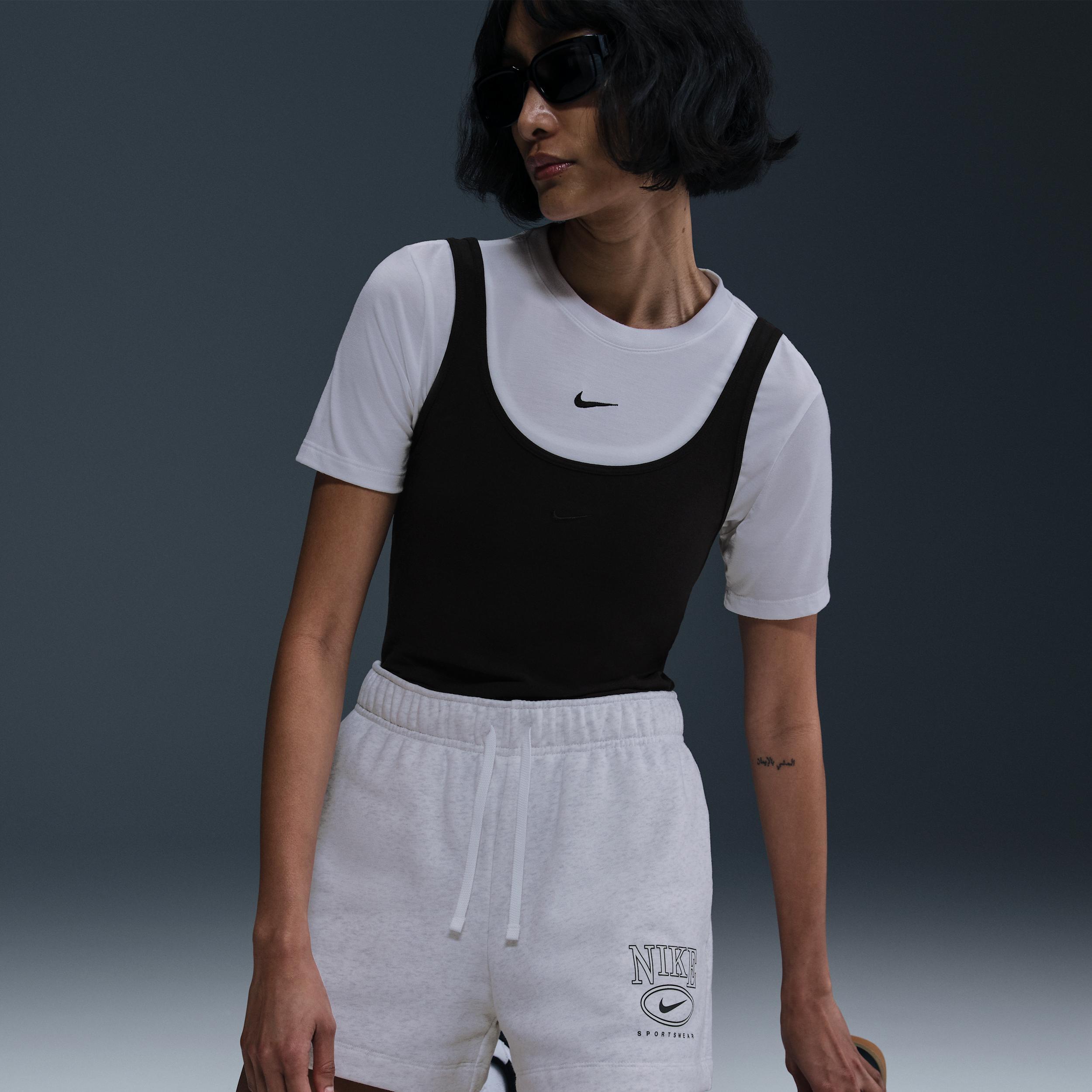 Women's Nike Sportswear Club Fleece Mid-Rise 4" Graphic Shorts Product Image