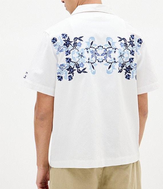 BDG Urban Outfitters Woven Embroidered Floral Shirt Product Image
