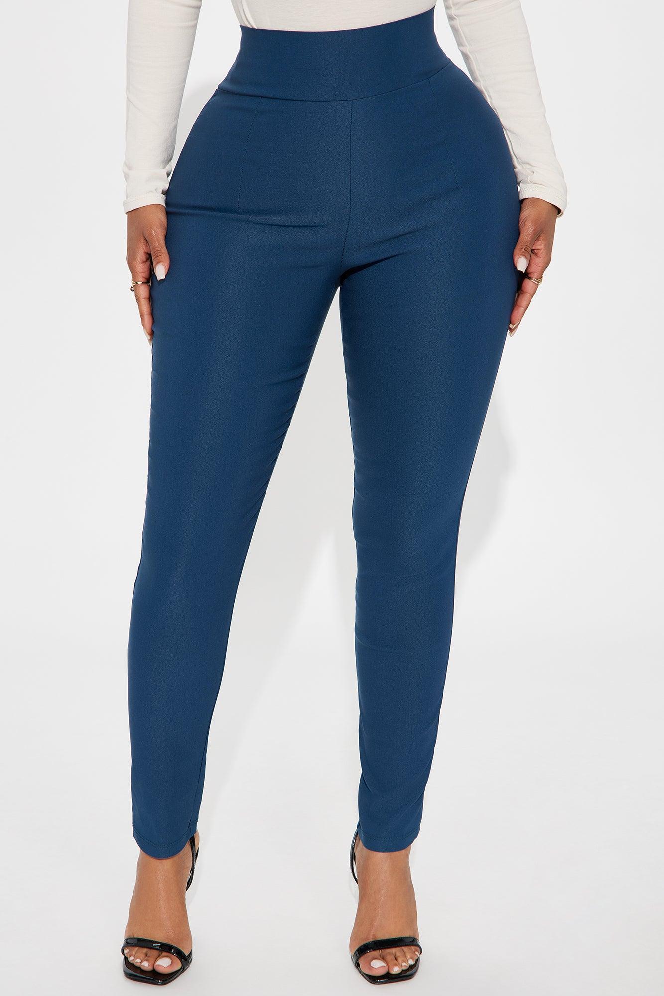 Venetian High Rise Pants - Teal Product Image