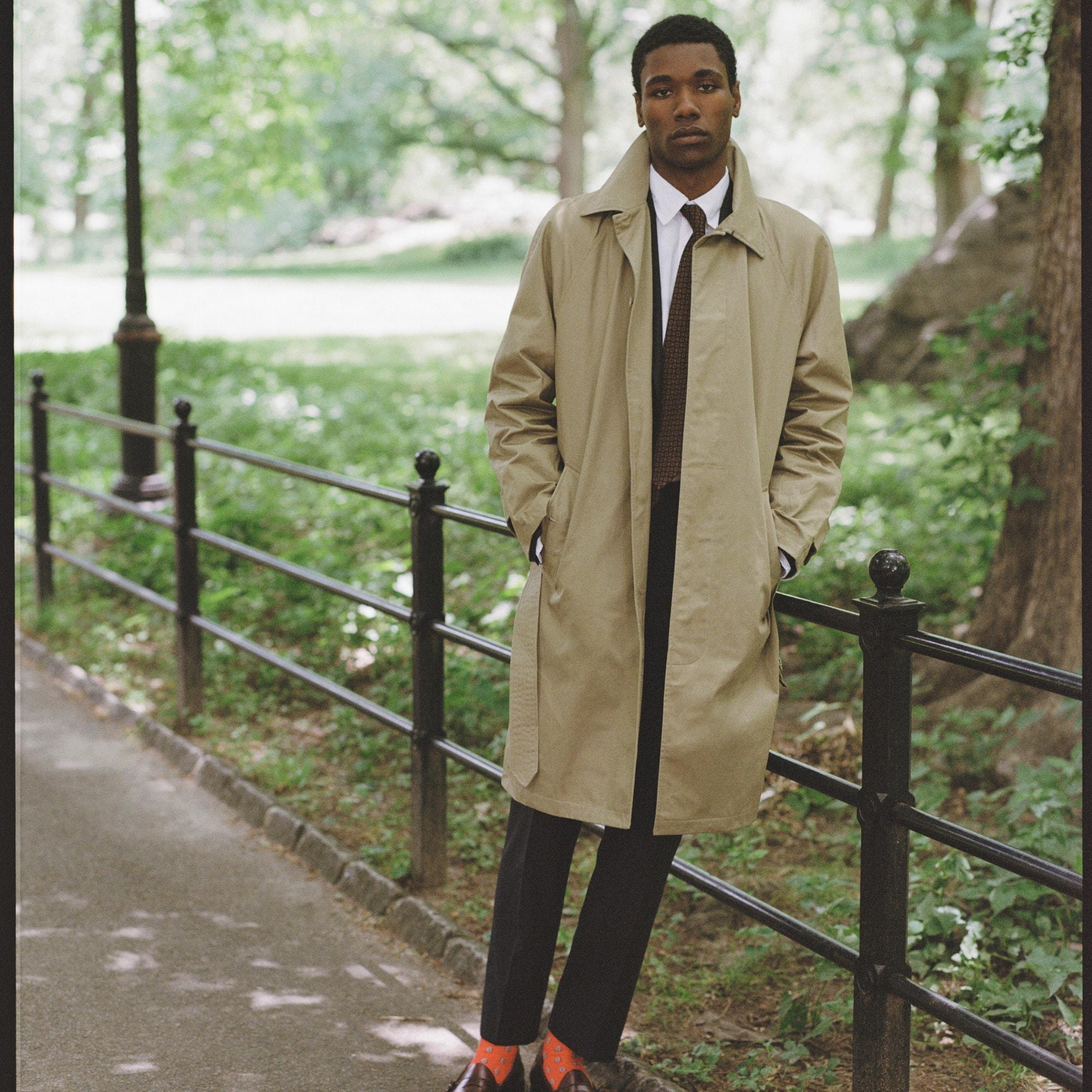 Rivington trench coat in water-resistant cotton Product Image