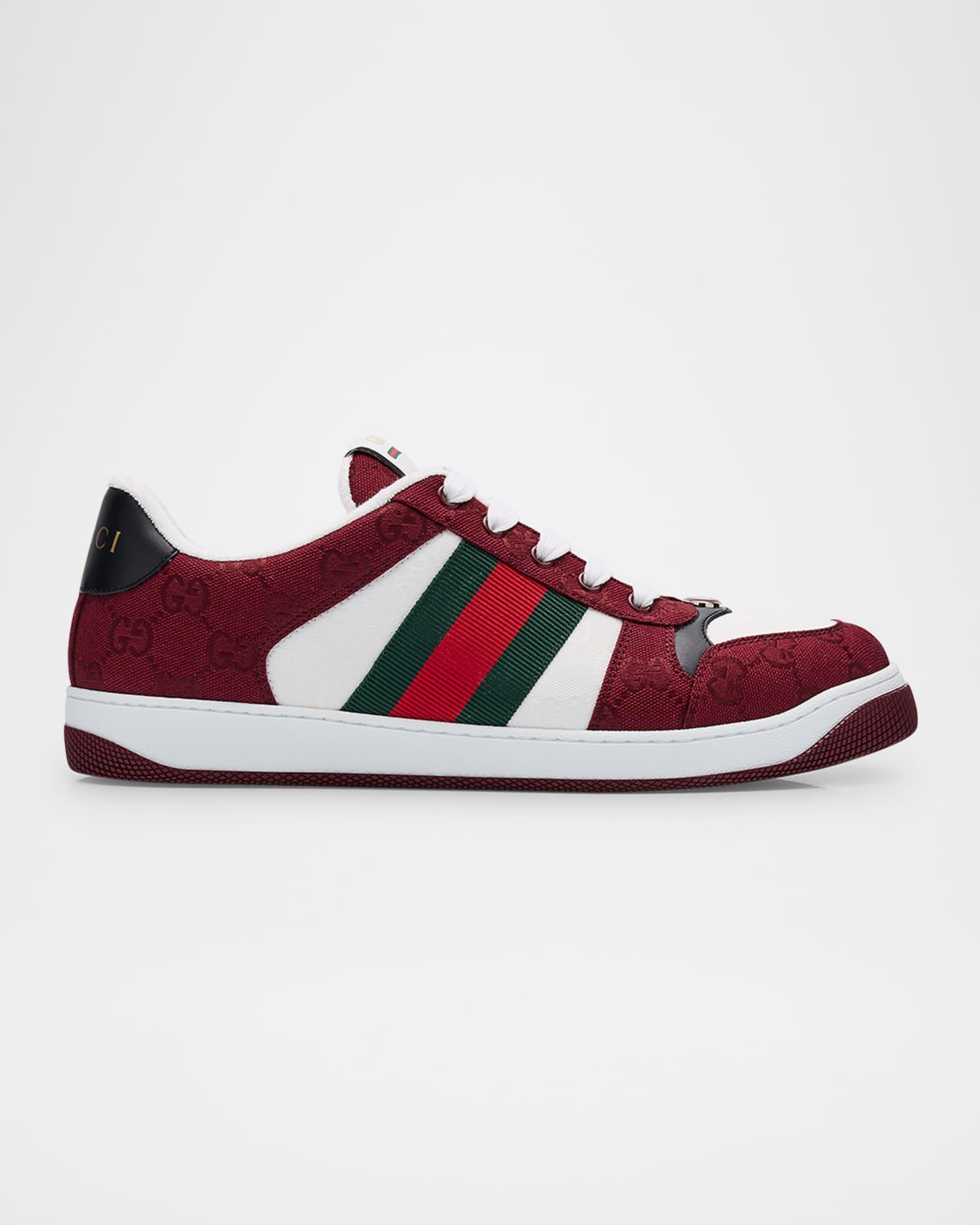 Men's Screener GG Canvas Low-Top Sneakers Product Image