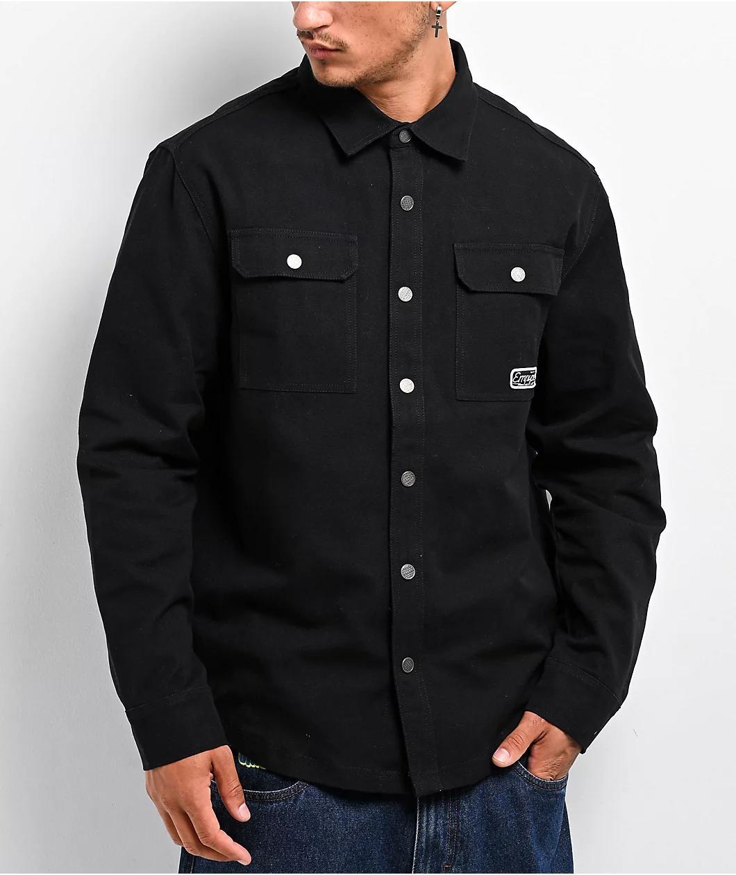 Empyre Overshirt Black Long Sleeve Work Shirt Product Image