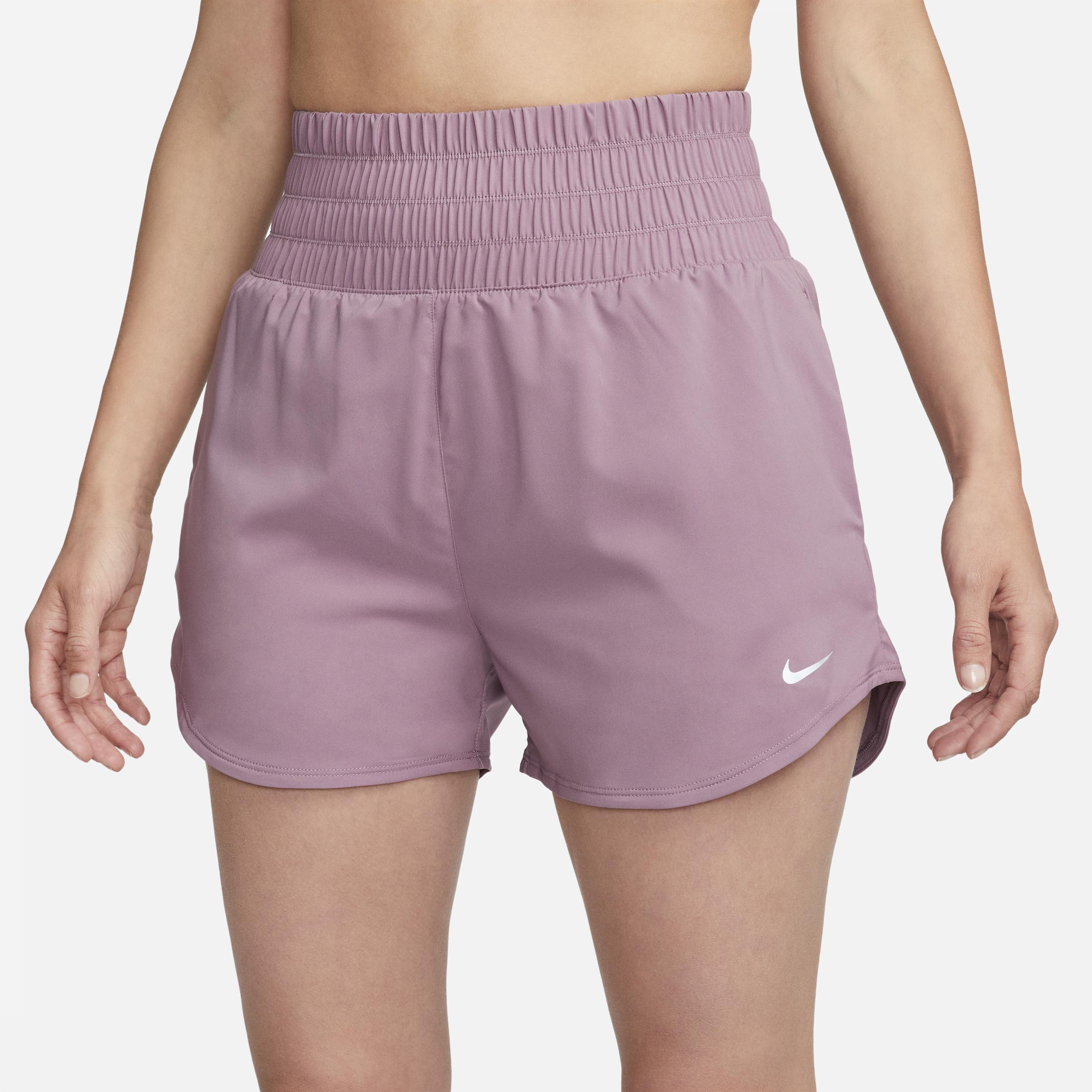 Nike Womens One Dri-FIT Ultra High-Waisted 3 Brief-Lined Shorts Product Image