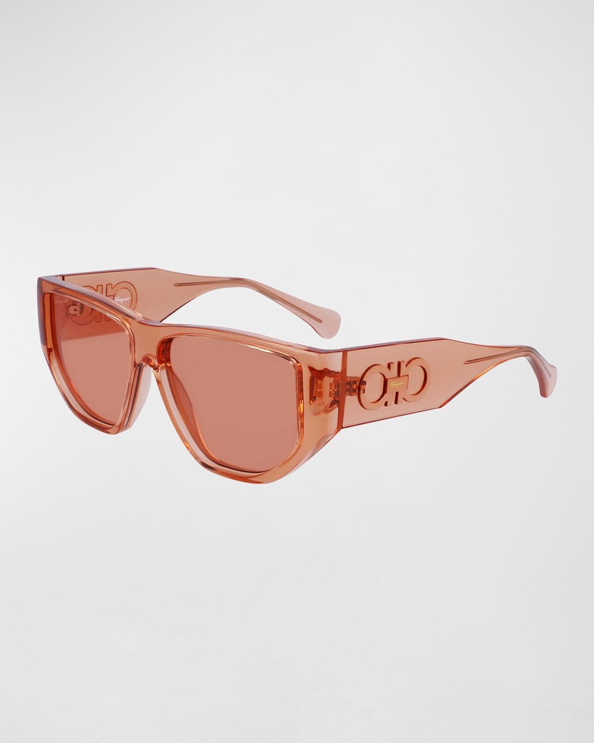 Monochrome Rectangle Plastic Sunglasses Product Image