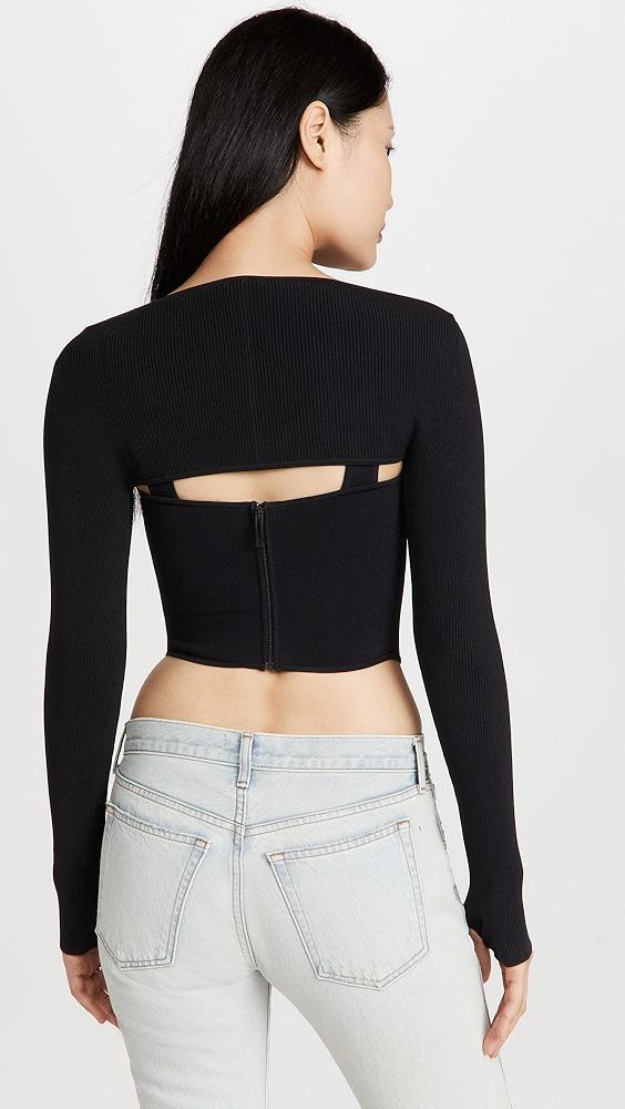 Dion Lee Pointelle Corset Top | Shopbop Product Image