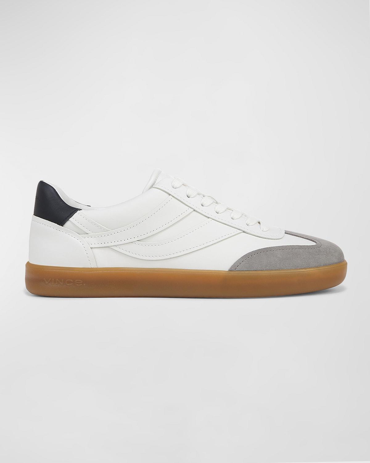 Vince Mens Oasis Leather Lace Up Sneakers Product Image