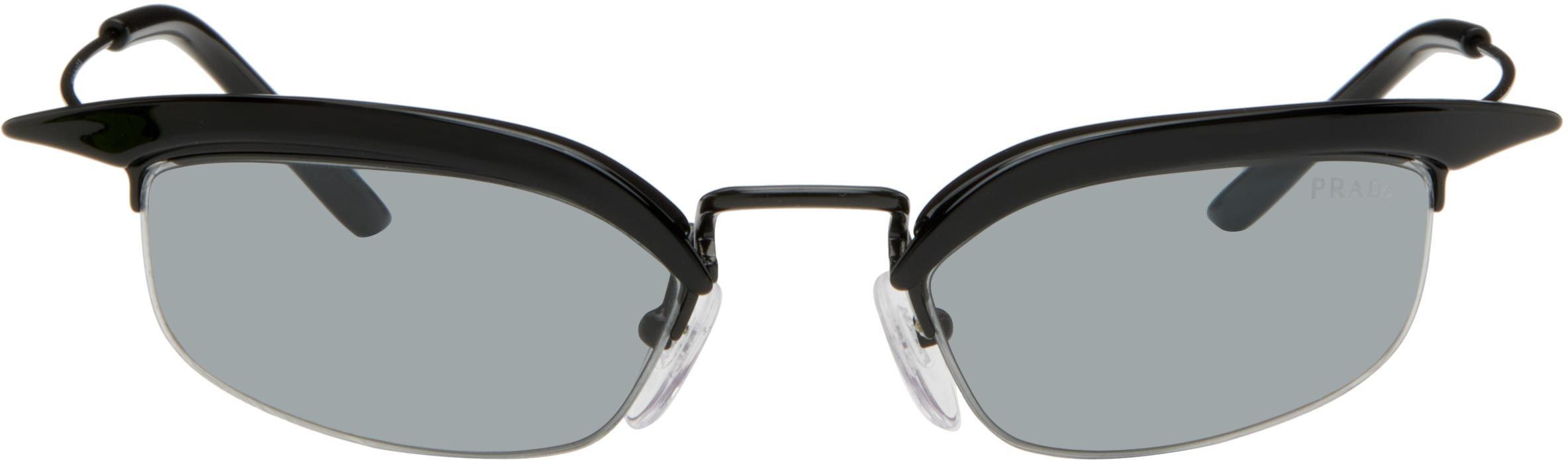PRADA Black ' Runway' Sunglasses In 1ab3c2 Product Image