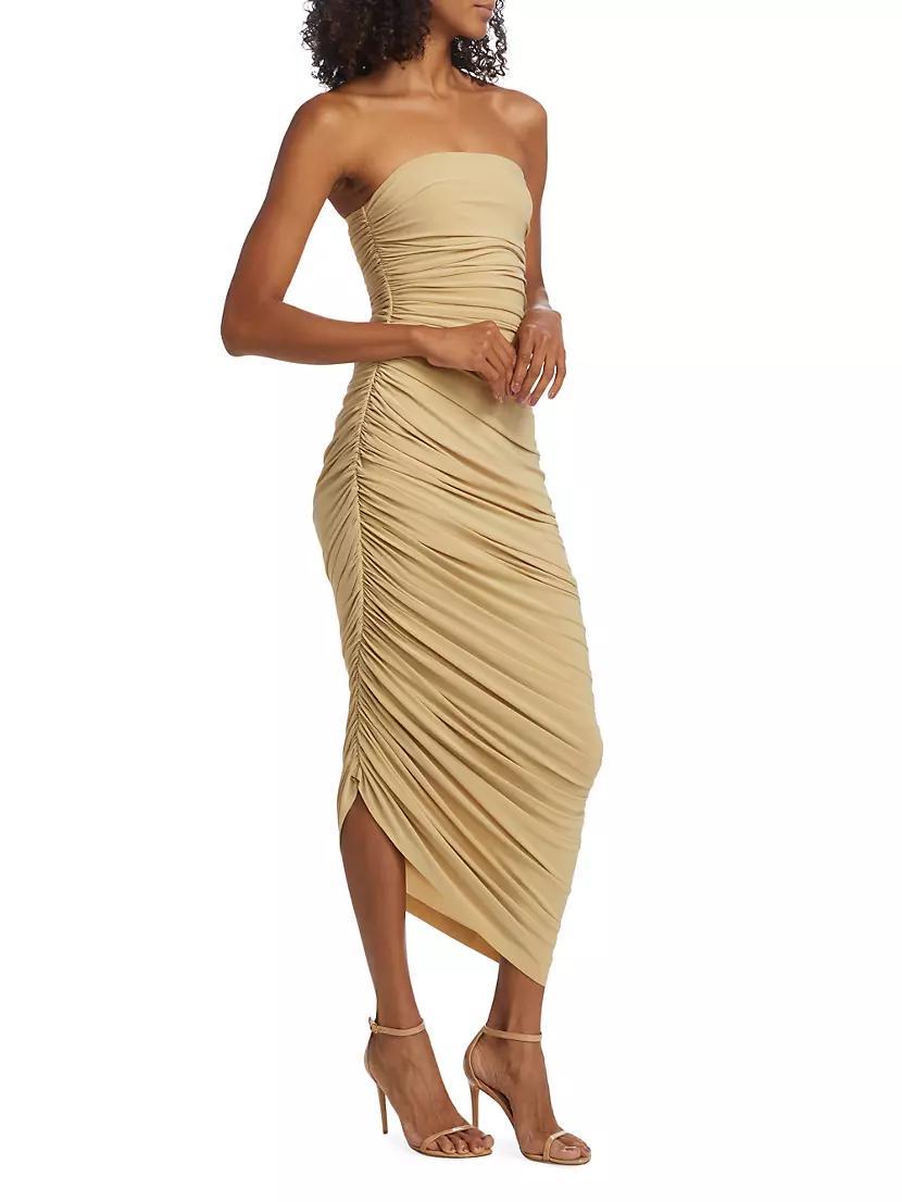 Diana Ruched Strapless Gown Product Image