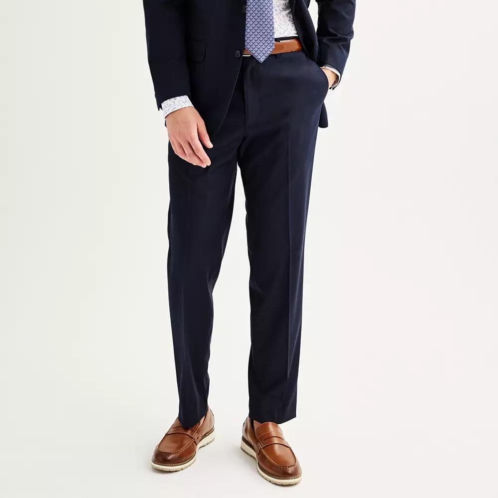 Men's Apt. 9® Premier Flex Performance Regular-Fit Washable Suit Pants, Size: 42X30, Blue Product Image