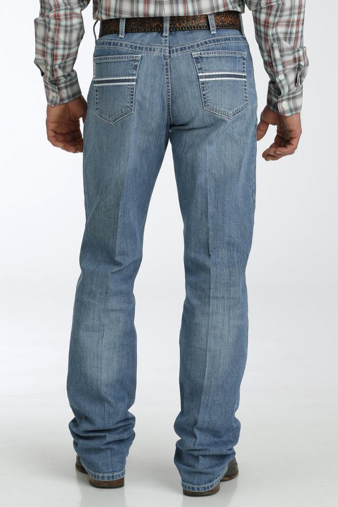 SALE Cinch® Men's White Label Relaxed Medium Stone Straight Leg Jeans Product Image