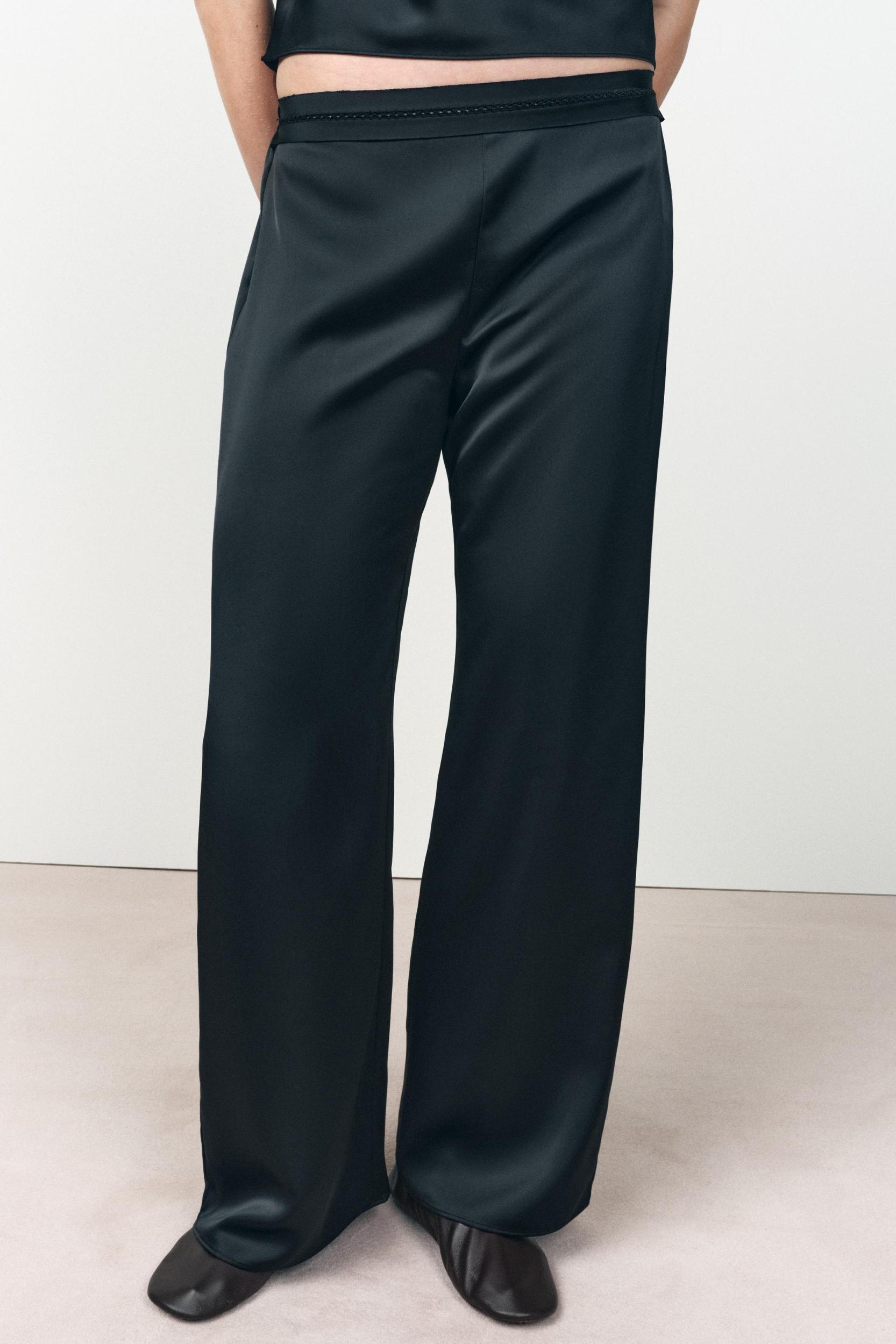 SATIN LACE ENTREDEUX TOP Product Image
